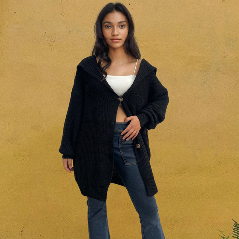 Drune | Lange und vielseitige Strickjacke für Damen