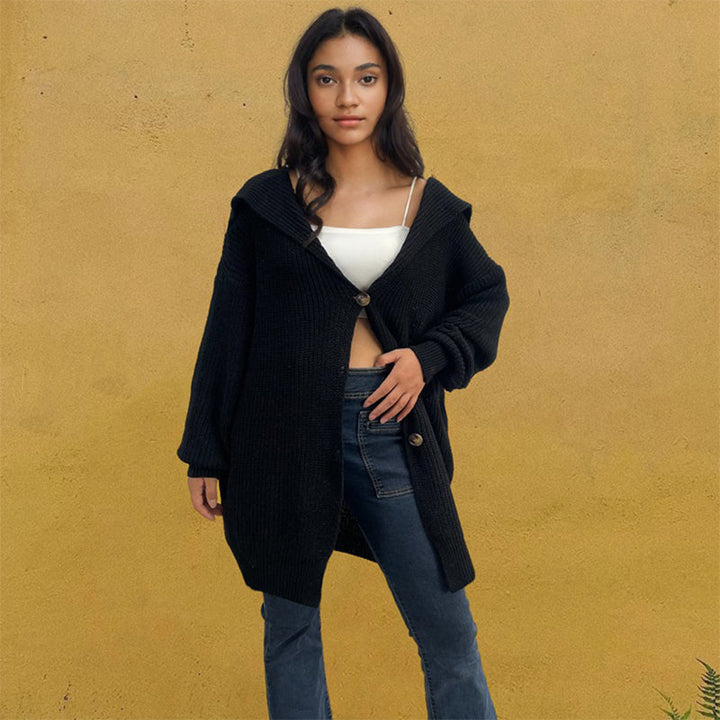 Drune | Lange und vielseitige Strickjacke für Damen