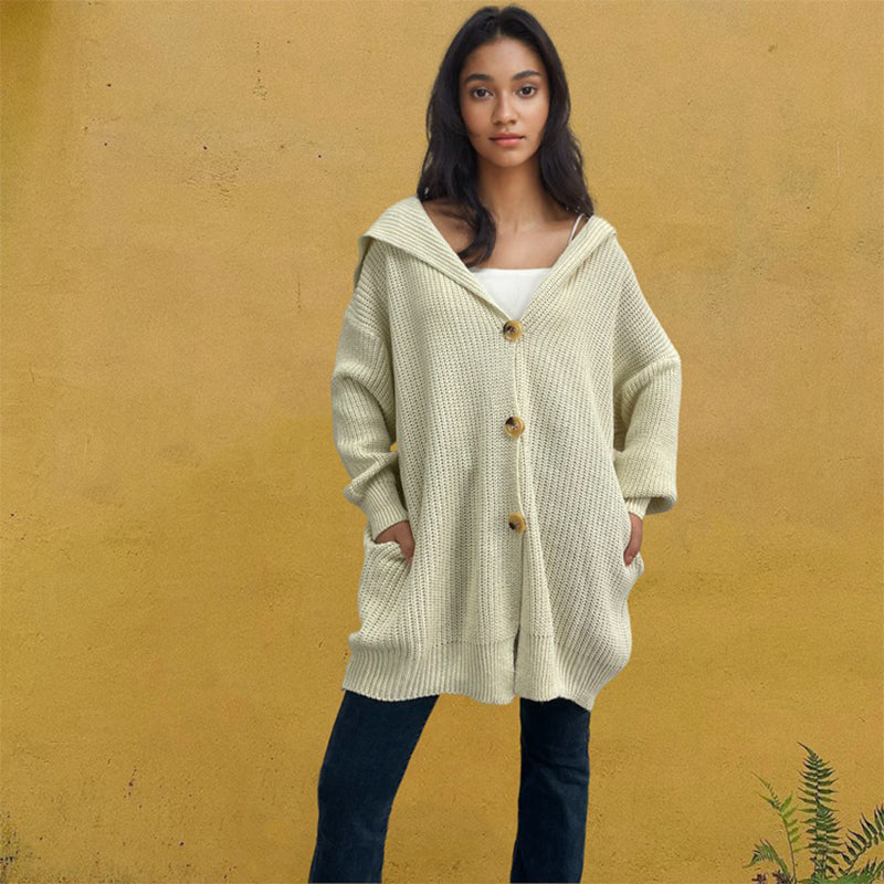 Drune | Lange und vielseitige Strickjacke für Damen