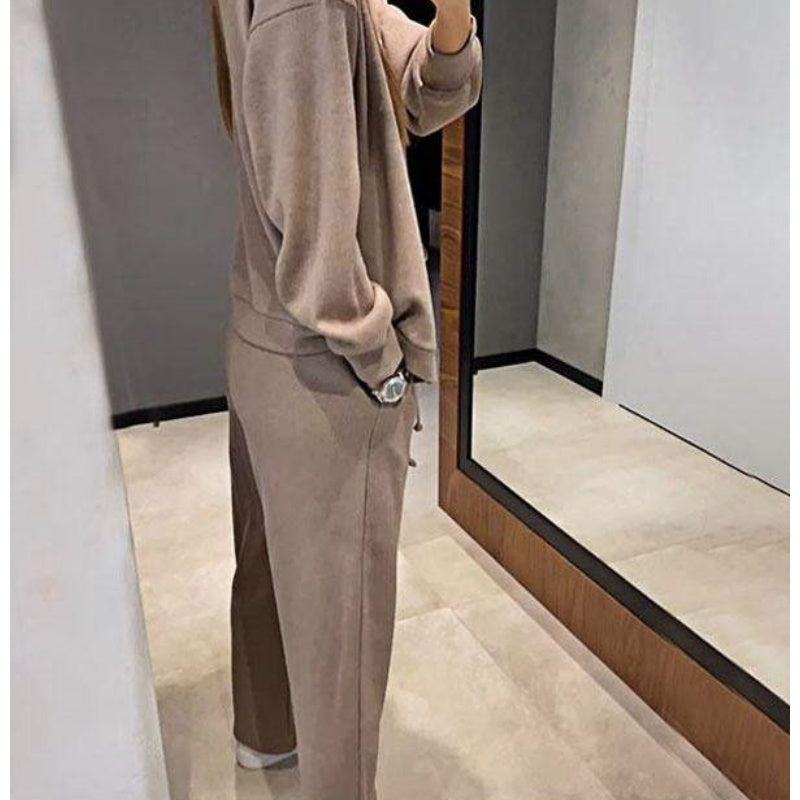 Drune | Zweiteilig: Strickjacke mit Knopfleiste und passender Hose