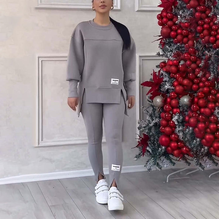 Drune | Lässig Damen Sweatshirt Und Leggings Satz
