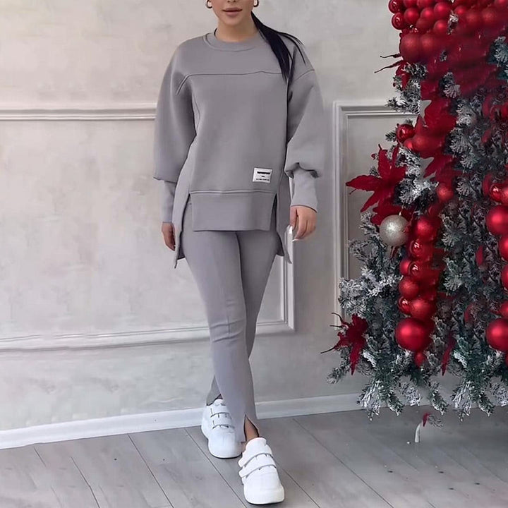 Drune | Lässig Damen Sweatshirt Und Leggings Satz