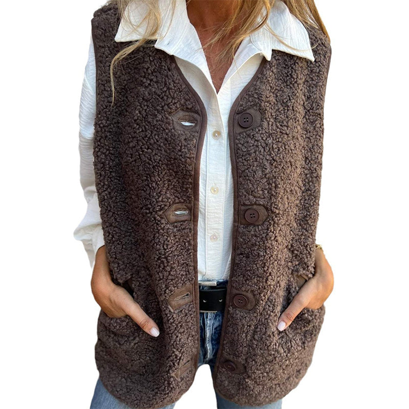 Drune | Knopfjacke aus Weicher Wolle für Damen