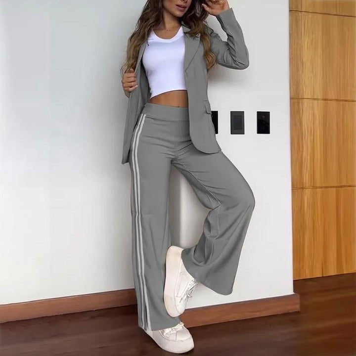 Drune | Blazer Mit Kerbrevers Und Hose Mit Weitem Bein Satz