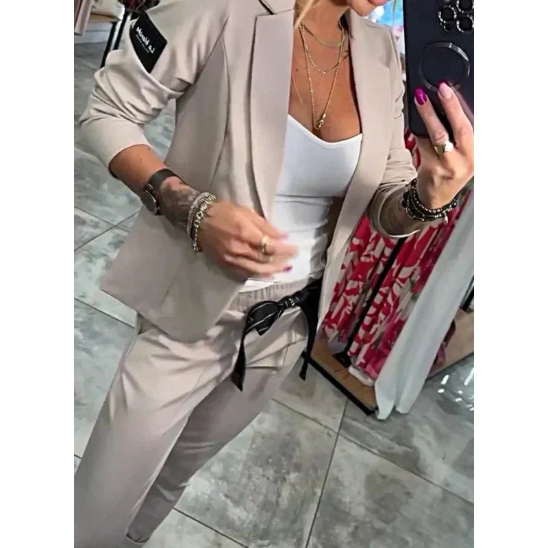 Drune | 2-Teiliges Set Bestehend aus Einem Lässigen Blazer und Einer Hose