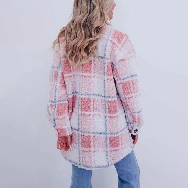 Drune | Karierte Teddyjacke für Damen