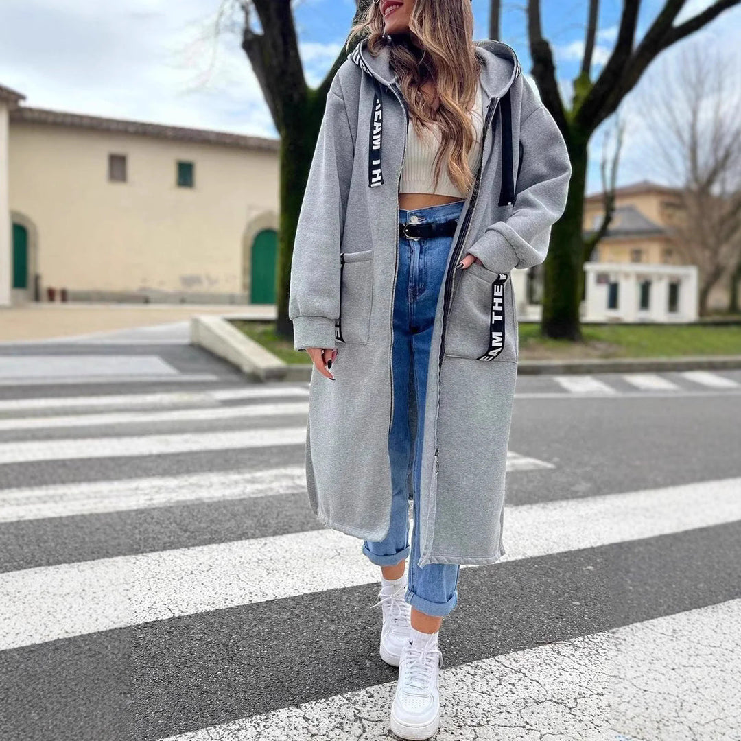 Drune | Langer Sweatshirt mit Kapuze