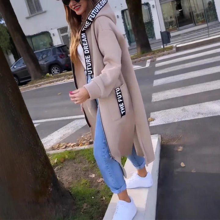 Drune | Langer Sweatshirt mit Kapuze