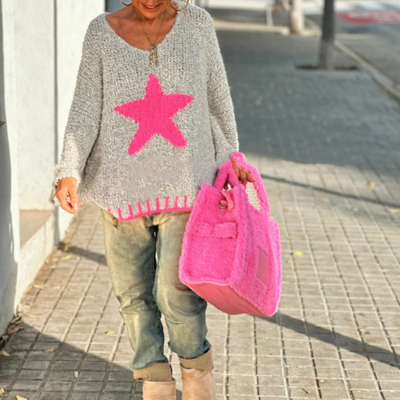 Drune | V-Ausschnitt Strickpullover