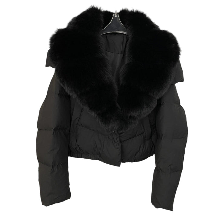 Drune | Kurze Jacke mit Kunstfellkragen