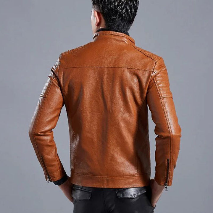 Drune | Moderne Lederjacke mit Reißverschluss