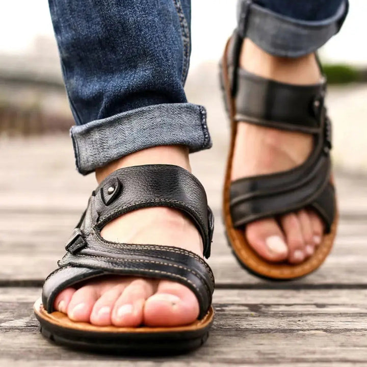 Drune | Sandalen Aus Echtem Leder
