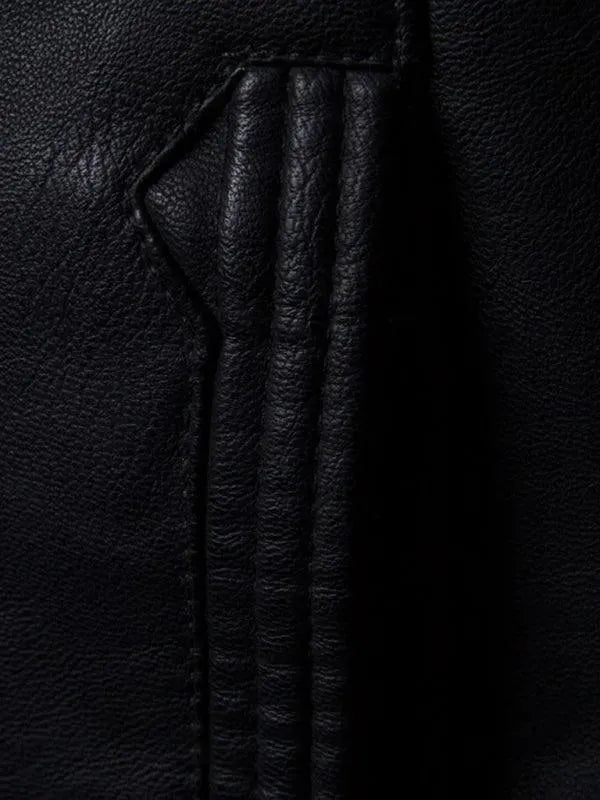 Drune | Stehkragen Herren Lederjacke