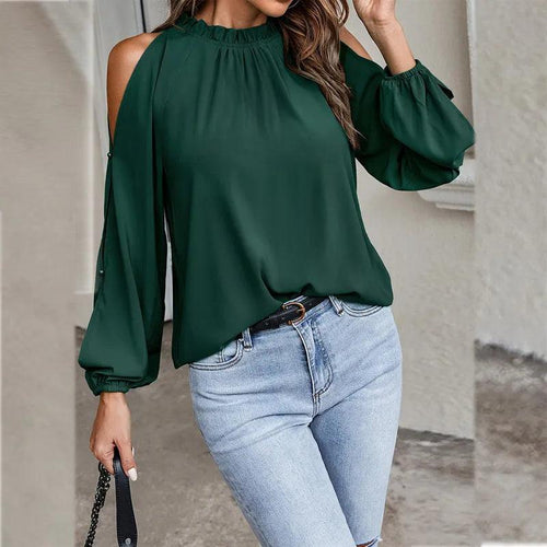 Drune | Stilvolle Bluse mit Offenen Schultern