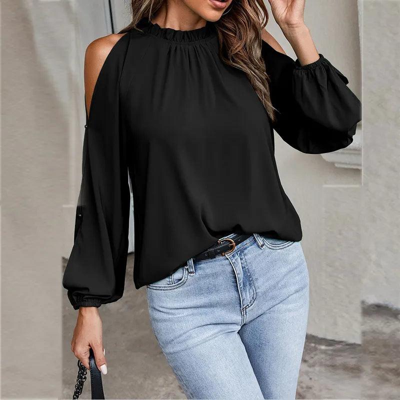 Drune | Stilvolle Bluse mit Offenen Schultern