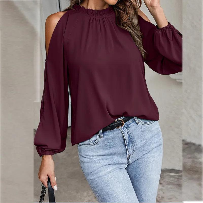 Drune | Stilvolle Bluse mit Offenen Schultern