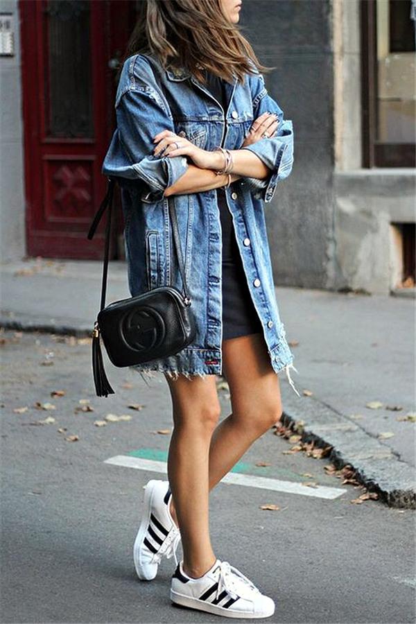 Drune | Ausgefranste Denimjacke
