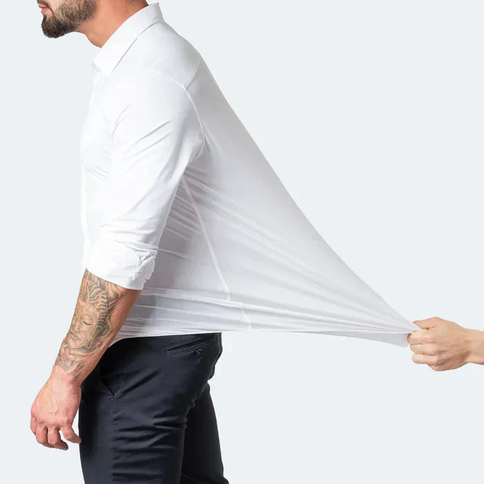 Drune | Slim Passform Stretchstoff Atmungsaktiv Bügelfrei Dressstil