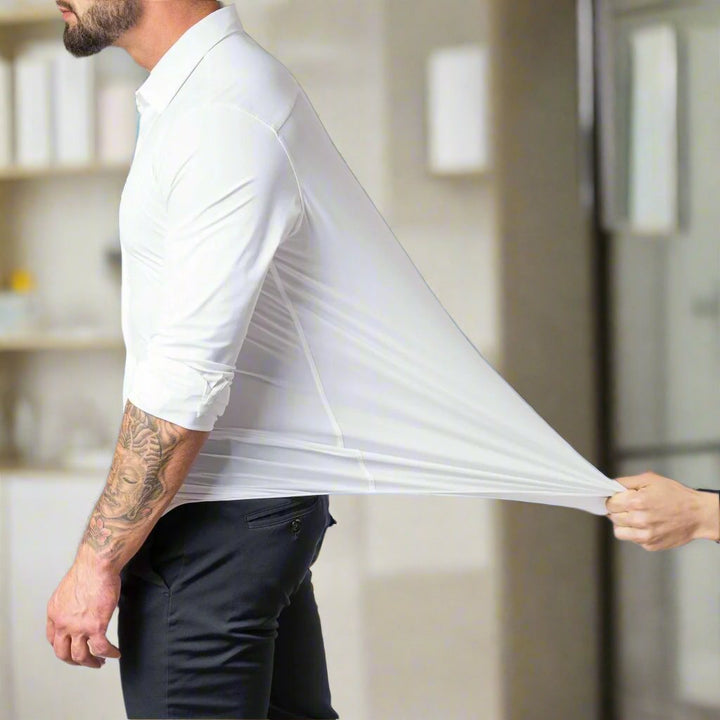 Drune | Slim Fit Lange Ärmel Klassischer Kragen Elegante Für Formelle Anlässe