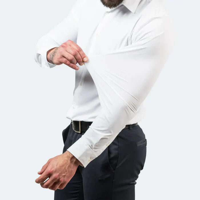 Drune | Slim Passform Stretchstoff Atmungsaktiv Bügelfrei Dressstil