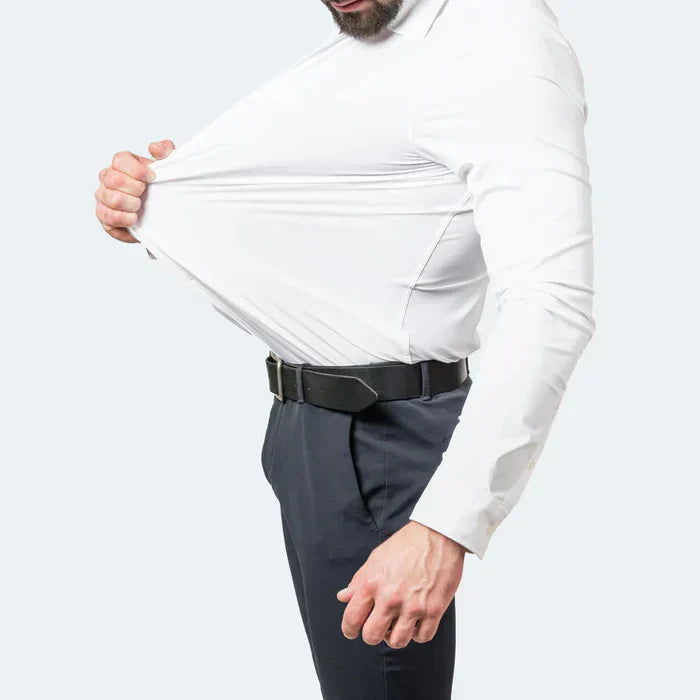 Drune | Slim Passform Stretchstoff Atmungsaktiv Bügelfrei Dressstil