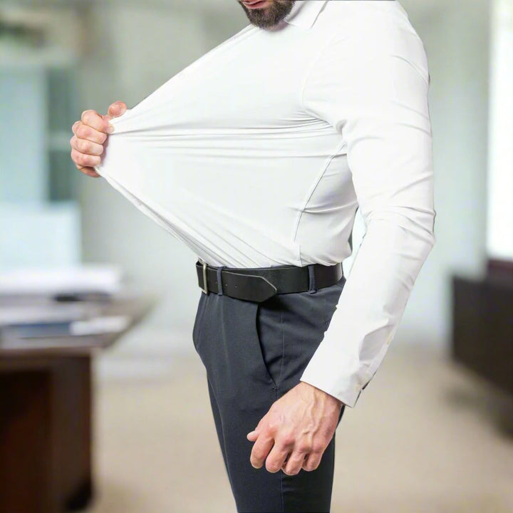 Drune | Slim Fit Lange Ärmel Klassischer Kragen Elegante Für Formelle Anlässe