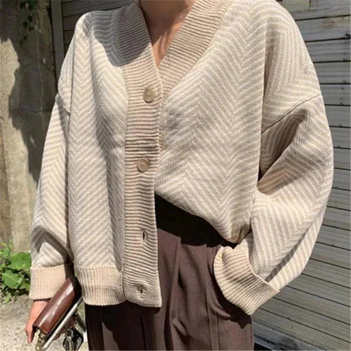 Drune | Übergröße Damen Strickjacke