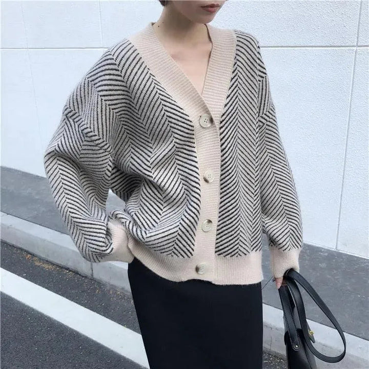 Drune | Übergröße Damen Strickjacke