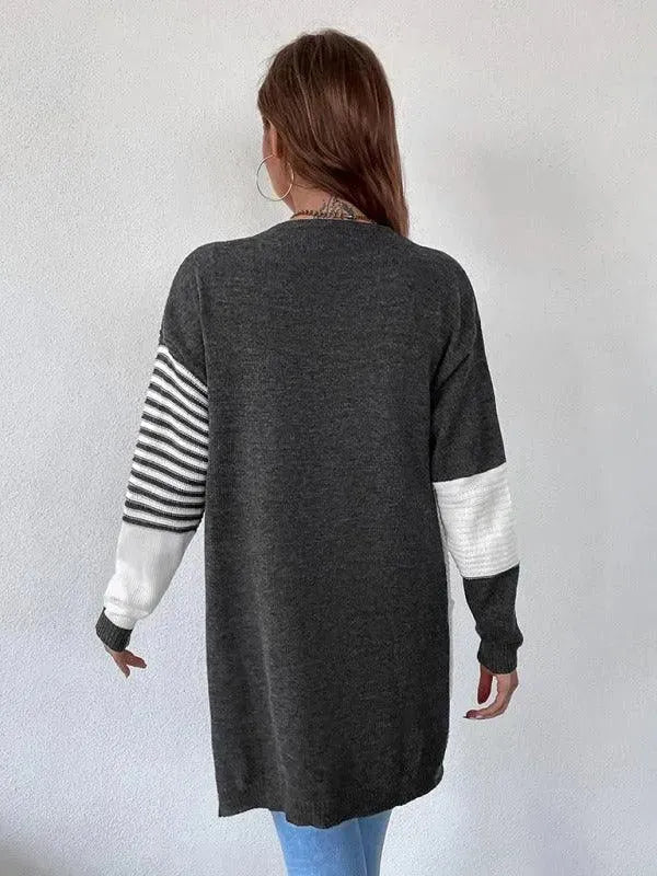 Drune | Patchwork Damen Strickjacke Pullover
