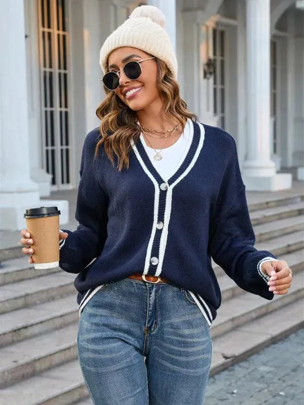 Drune | Lässiger Frauen Strickjacke Pullover