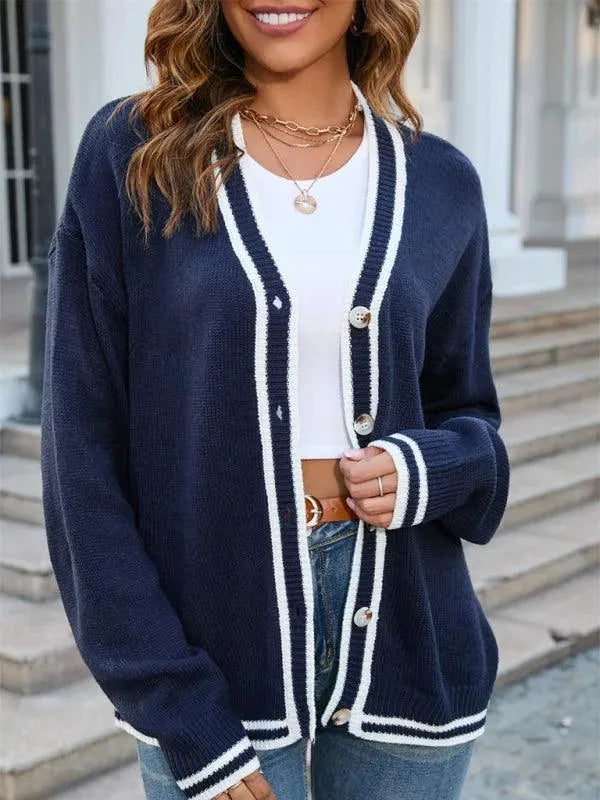 Drune | Lässiger Frauen Strickjacke Pullover