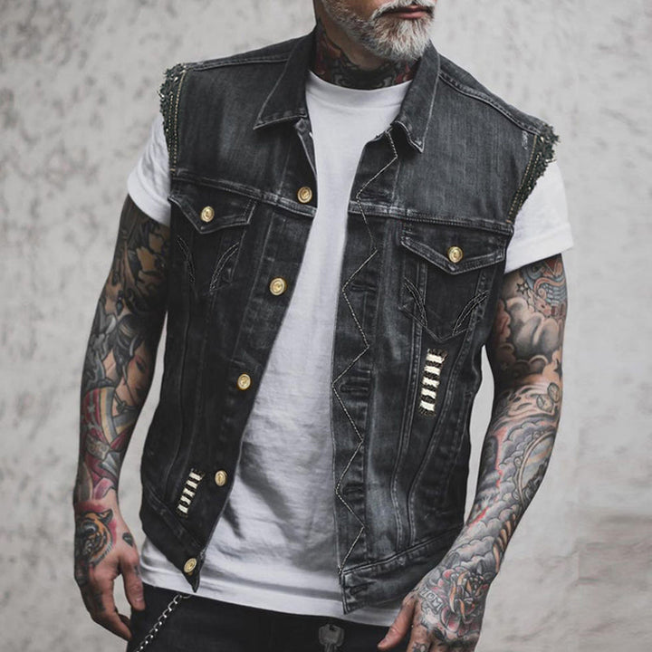 Drune | Denim Weste Für Herren Lässig, Vielseitig & Komfortabel