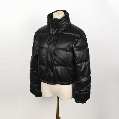 Drune | Stilvolle Leder-Puffjacke für Damen - CoolJacket
