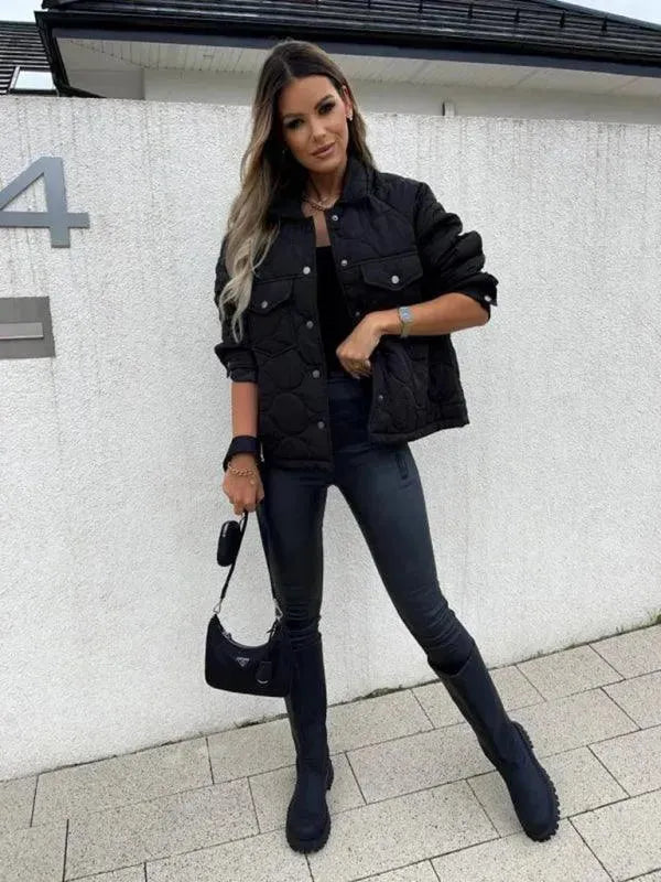 Drune | Stilvolle Lockere Damenjacke mit Knöpfen