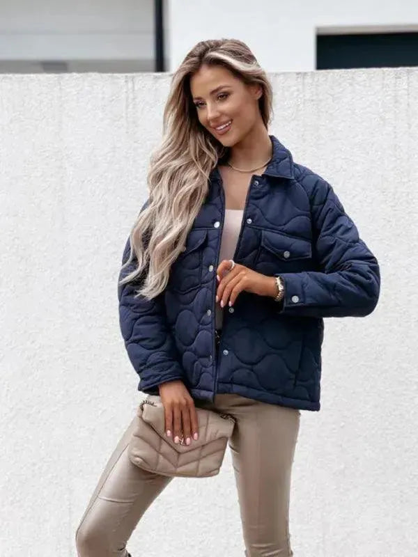 Drune | Stilvolle Lockere Damenjacke mit Knöpfen