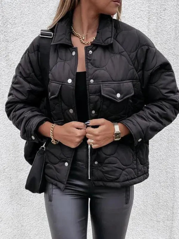 Drune | Stilvolle Lockere Damenjacke mit Knöpfen