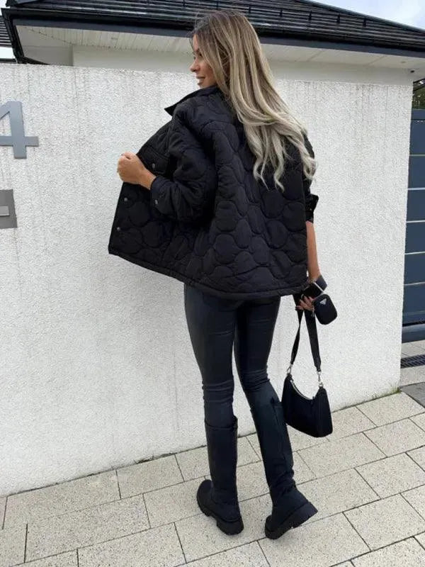 Drune | Stilvolle Lockere Damenjacke mit Knöpfen