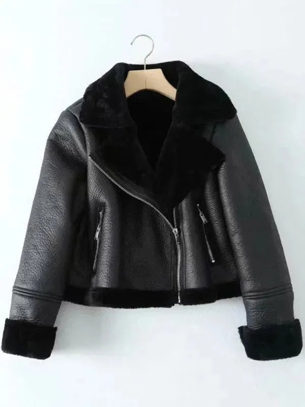 Drune | Stylische Lockere Reißverschluss Frauenjacke