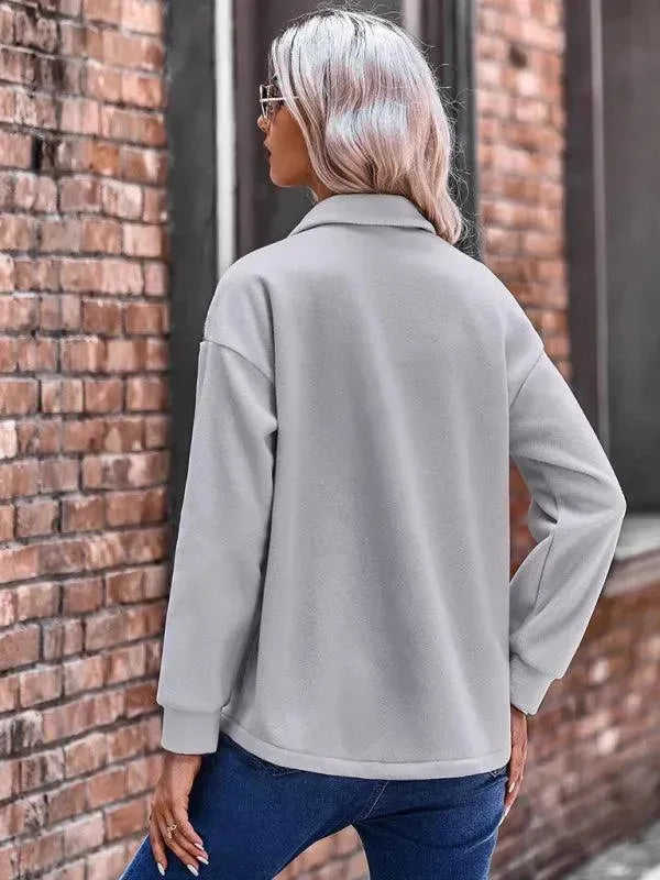 Drune | Stilvoller Patchwork V-Ausschnitt Damenmantel