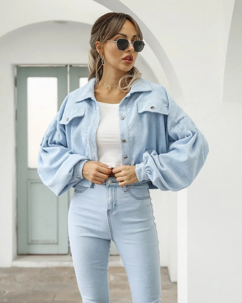 Drune | Stylische Kurze Jeansjacke