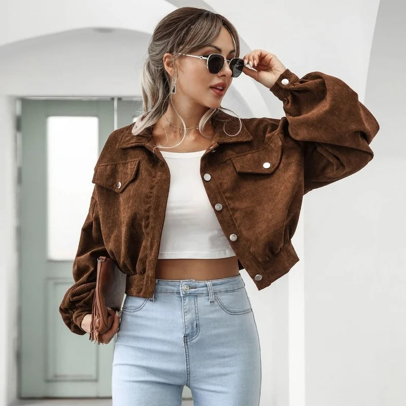 Drune | Stylische Kurze Jeansjacke