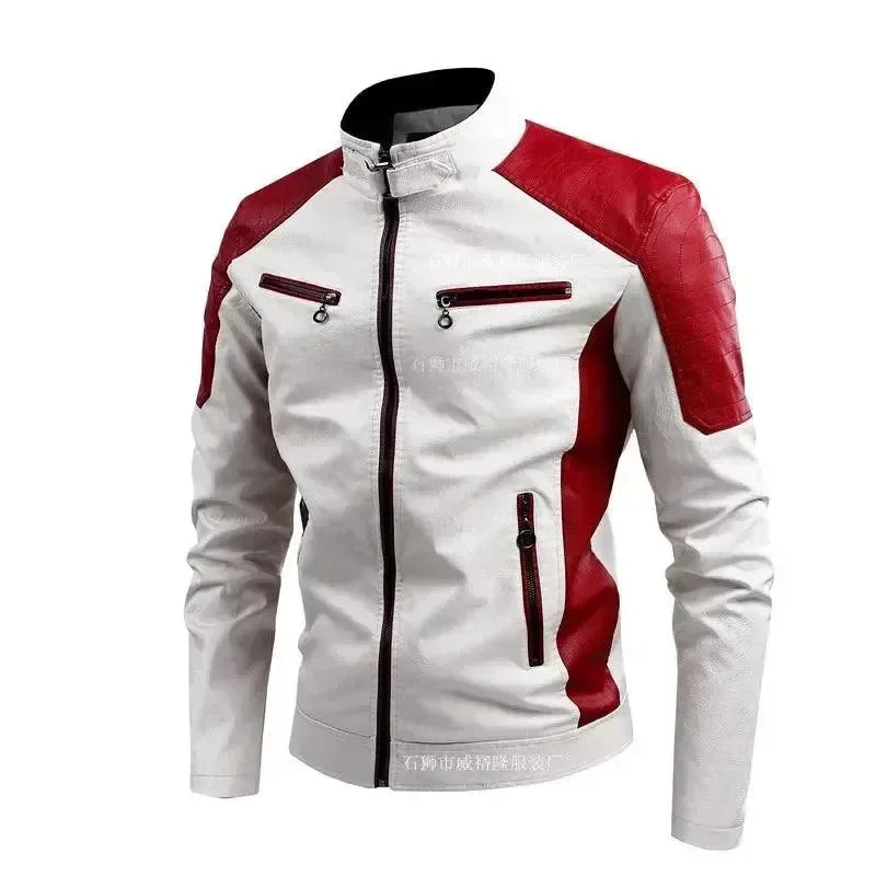 Drune | Stilvolle Slim-Fit Herren Leder Bikerjacke