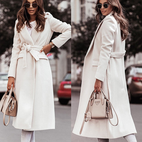 Drune | Stylischer Wintermantel - Lange und warme Damenjacke