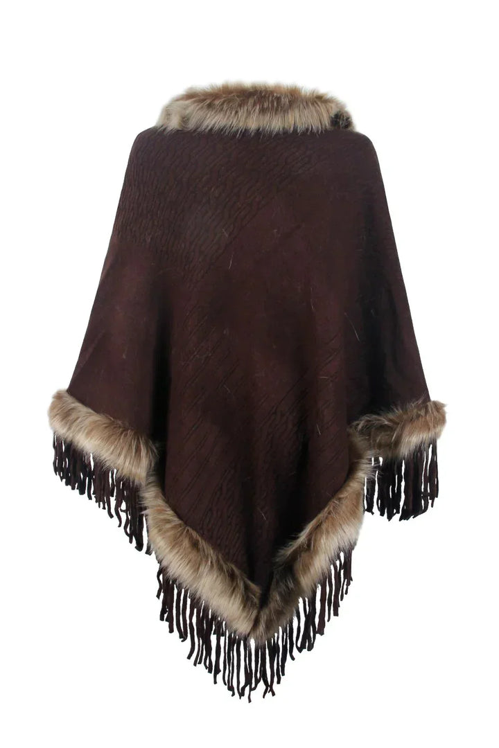 Drune | Stilvolles Winter-Poncho für Frauen