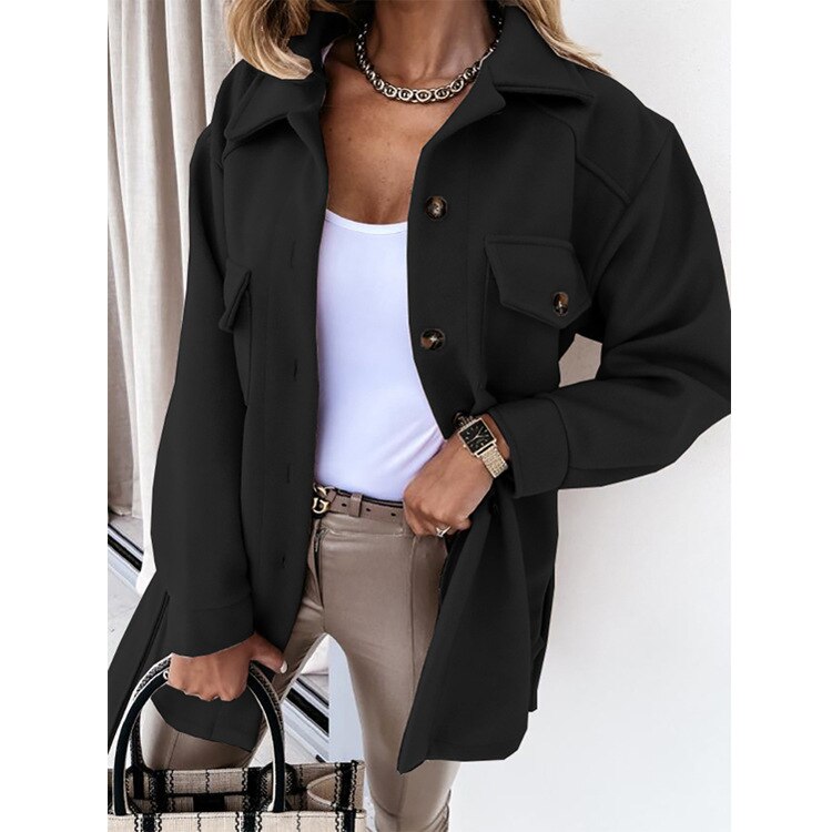 Drune | Stilvolle Wolle-Look-Jacke für Frauen