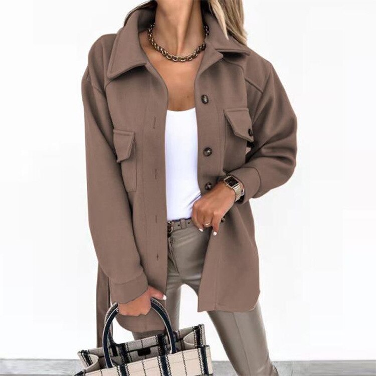 Drune | Stilvolle Wolle-Look-Jacke für Frauen