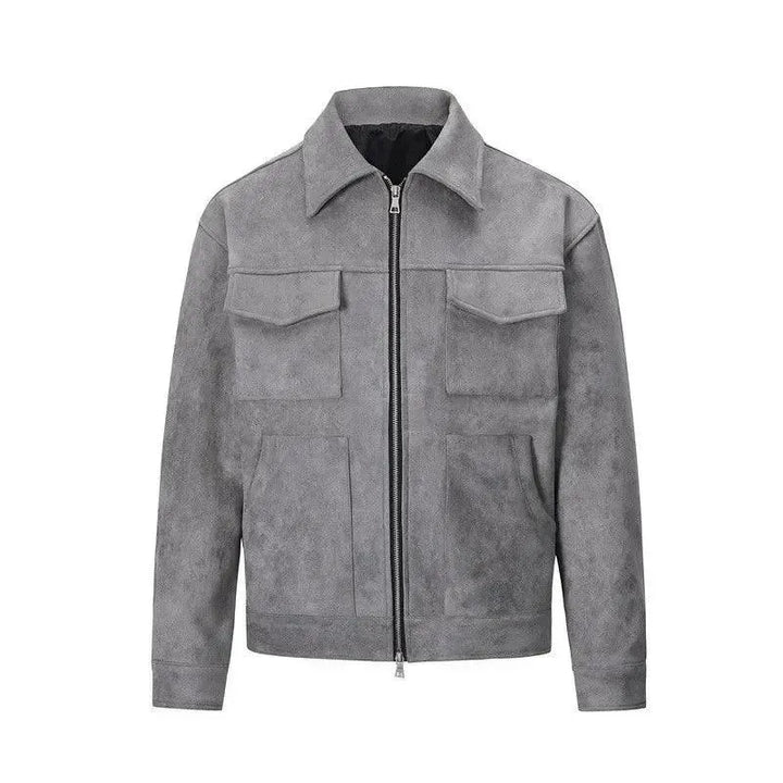 Drune | Wildleder Truckerjacke für Herren