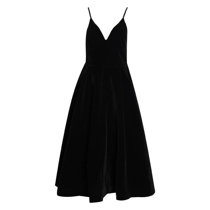 Midikleid mit schmalen Trägern