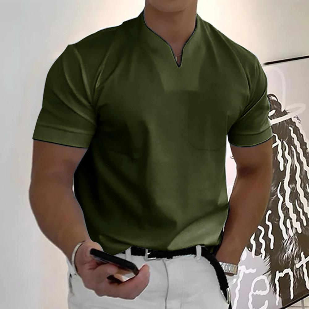 Drune | T-shirt Weiß Herren V-ausschnitt