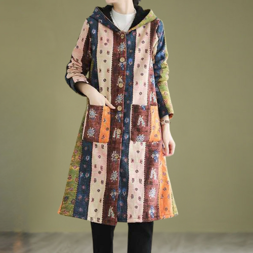 Drune | Herbstjacke mit Kapuze in mittellanger Länge für Damen
